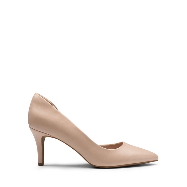 Pointed Toe Stiletto Heel Pumps - NUDE - 2